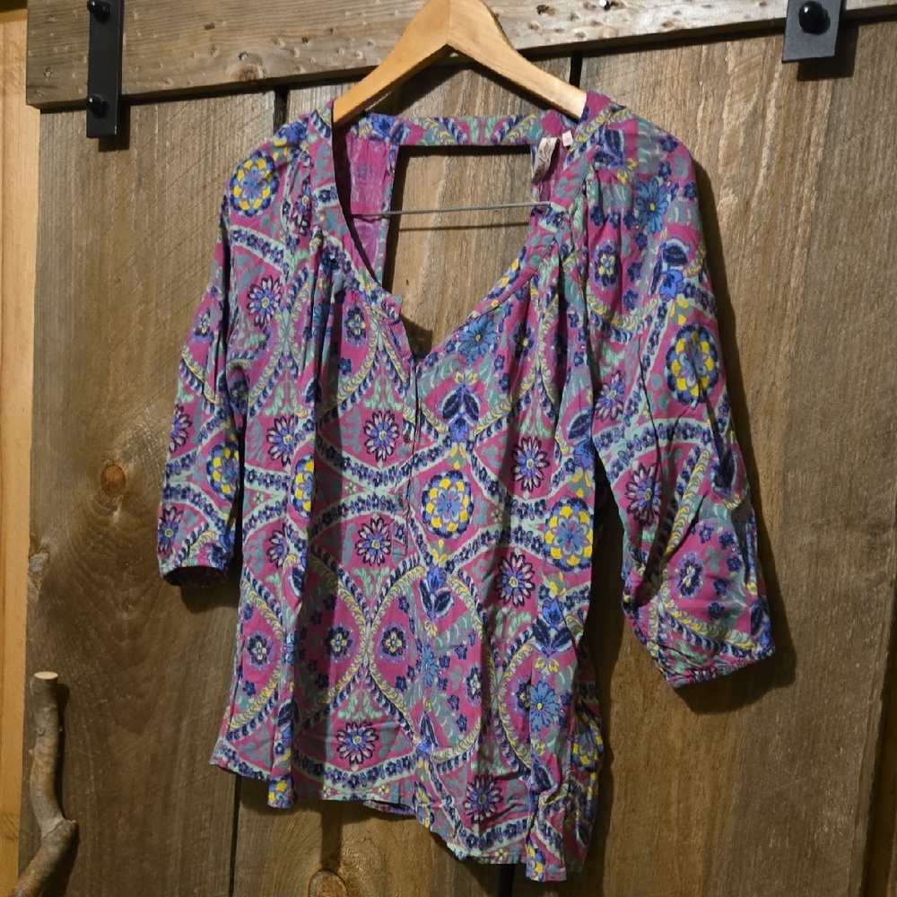 Red Camel Multicolor Floral Blouse